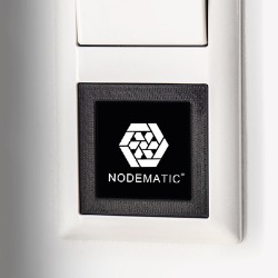 Touch Funk-Wandsender für Einbaumontage 2-Kanal 433 MHz ND-TXCE-2S Schwarz