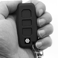 Wireless remote control 3-channel Rollingcode 433 MHz ND-HXC-3S Black