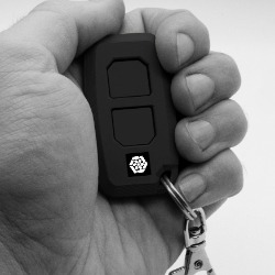 Wireless remote control 2-channel 433 MHz ND-HXC-2S Black